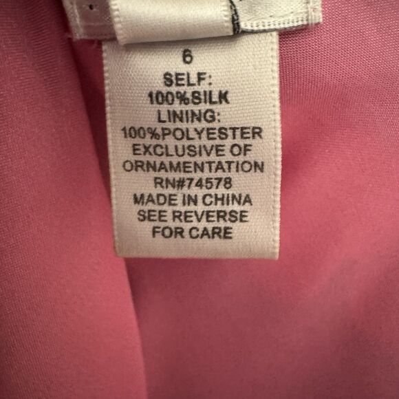 Vtg Cache Dress Womens 6‎ Floral Floor Length Gown Silk Chiffon Remnants FLAWED - Picture 8 of 16